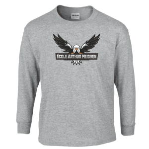 G240 Gildan Ultra Cotton Long Sleeve T-Shirt - Sport Grey
