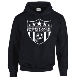 G185 Gildan Heavy Blend 8 oz., 50/50 Hooded Sweatshirt - Black
