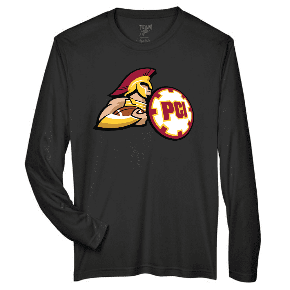 TT11L Team 365 Performance Long Sleeve Shirt - Black