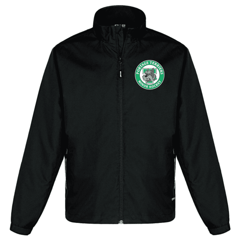 4170 Athletic Mesh Lined Track Jacket - Black