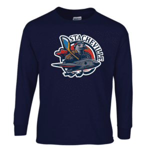 G240 Gildan Ultra Cotton Long Sleeve T-Shirt - Navy