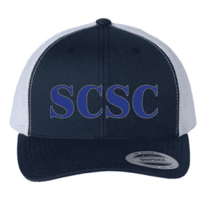 6606 Yupoong Adult Retro Trucker Cap - Navy/White