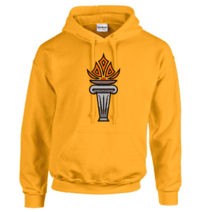 G185 Gildan Heavy Blend 8 oz., 50/50 Hooded Sweatshirt - Gold