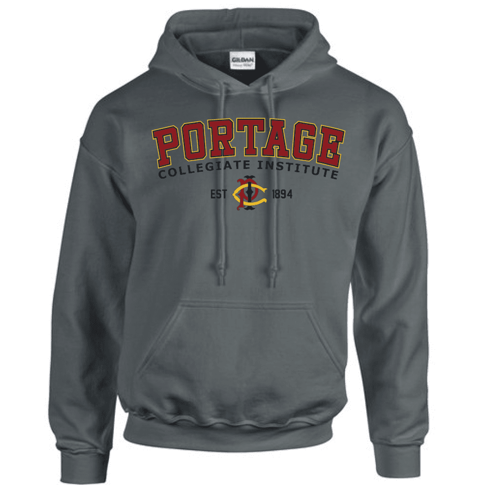 G185 Gildan Heavy Blend 8 oz., 50/50 Hooded Sweatshirt - Charcoal