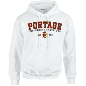 G185 Gildan Heavy Blend 8 oz., 50/50 Hooded Sweatshirt - White