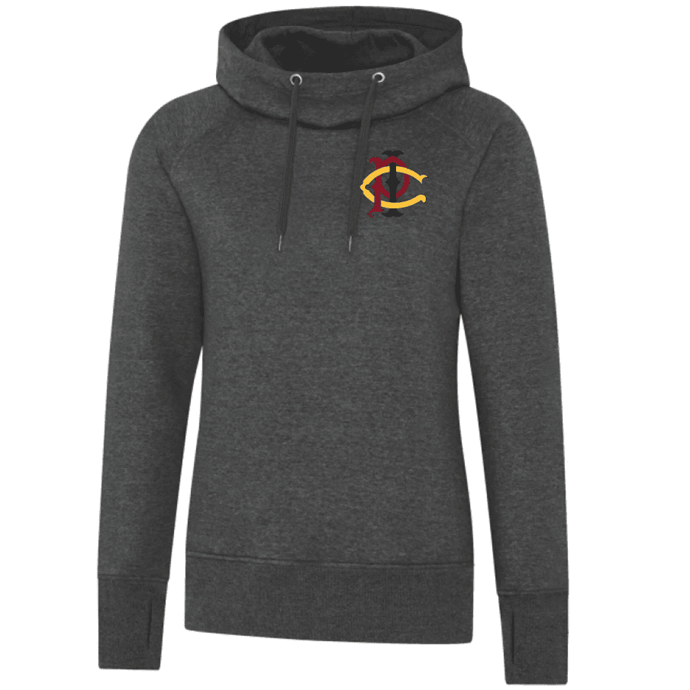 L2045 ATC Esactive Vintage Ladies' Hooded Sweatshirt - Charcoal Heather