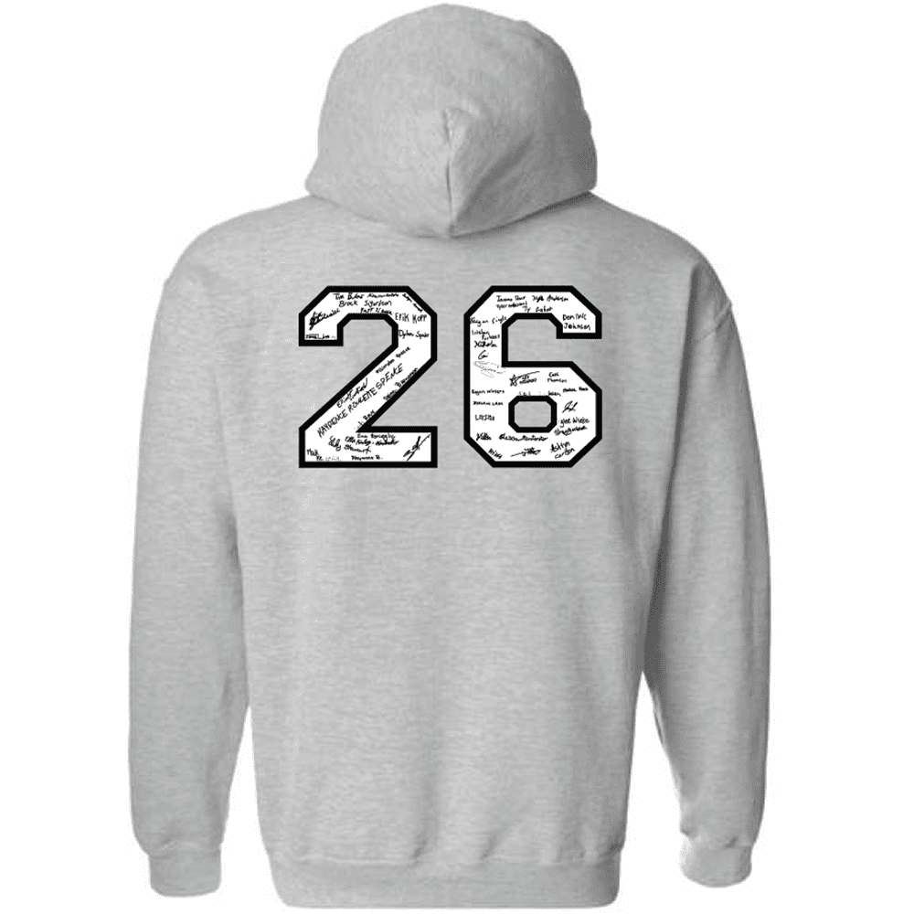 G185 Gildan Heavy Blend 8 oz., 50/50 Hooded Sweatshirt - Sport Grey - Image 2