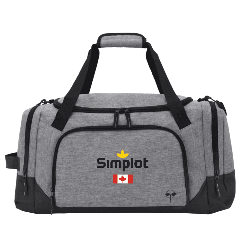 BG378 Earth Trendz 44L rPET White Water Duffel Bag - Grey