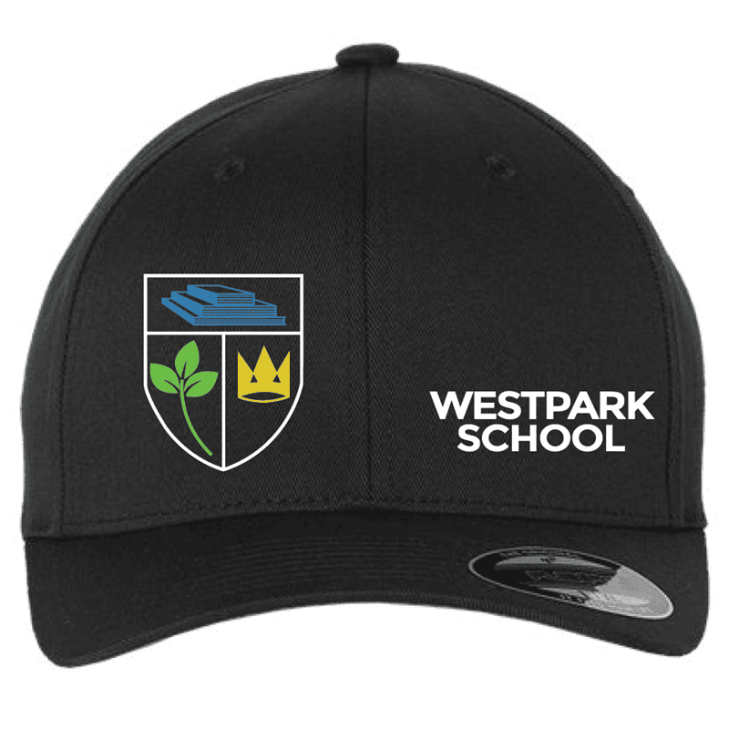 6277 Flexfit Cotton Blend 6 Panel Cap - Black