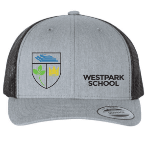 6606 Yupoong Adult Retro Trucker Cap - Heather Grey/Black