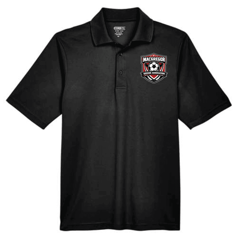 88181 Core365 Origin Performance Pique Polo - Black