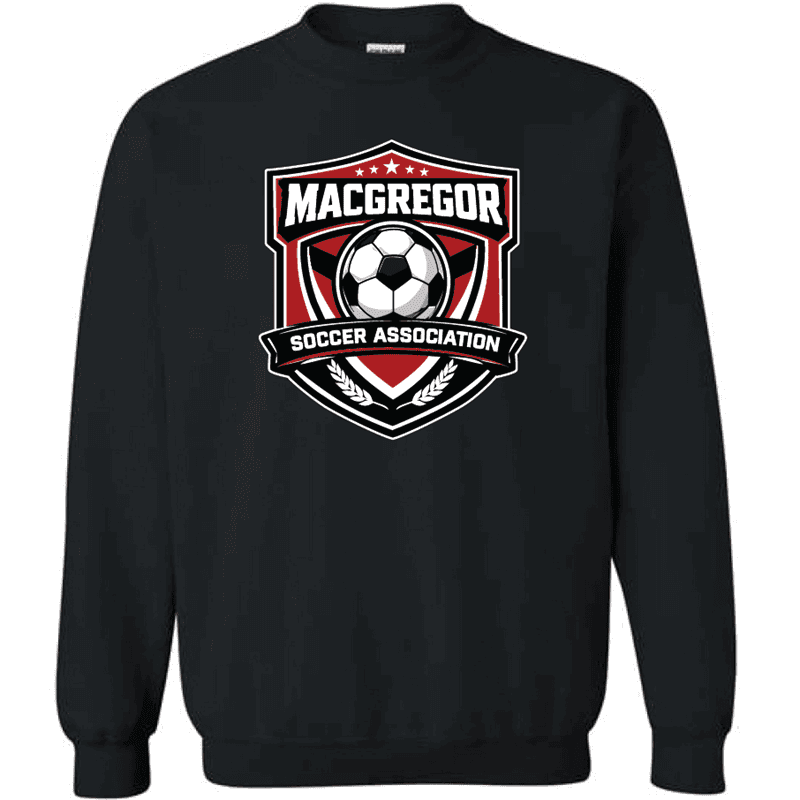 G180 Gildan Heavy Blend Fleece Crew Sweatshirt - Black