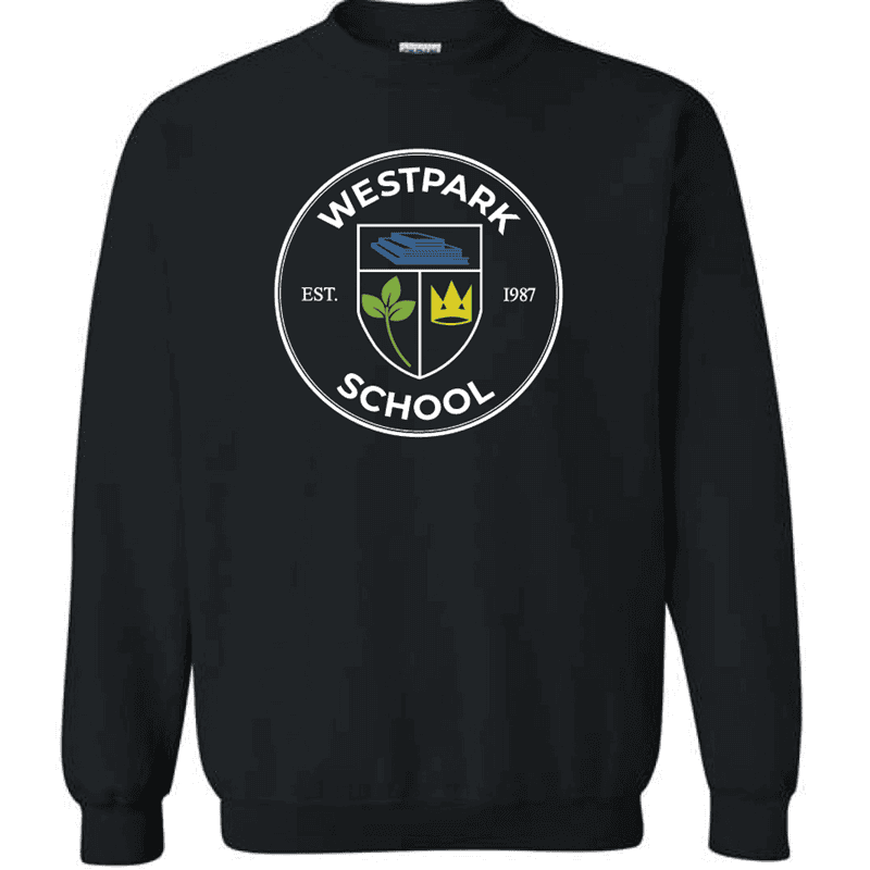 G180 Gildan Heavy Blend Fleece Crew Sweatshirt - Black