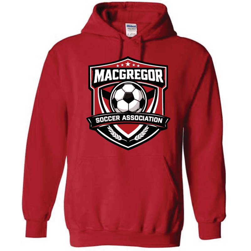 G185 Gildan Heavy Blend 8 oz., 50/50 Hooded Sweatshirt - Red