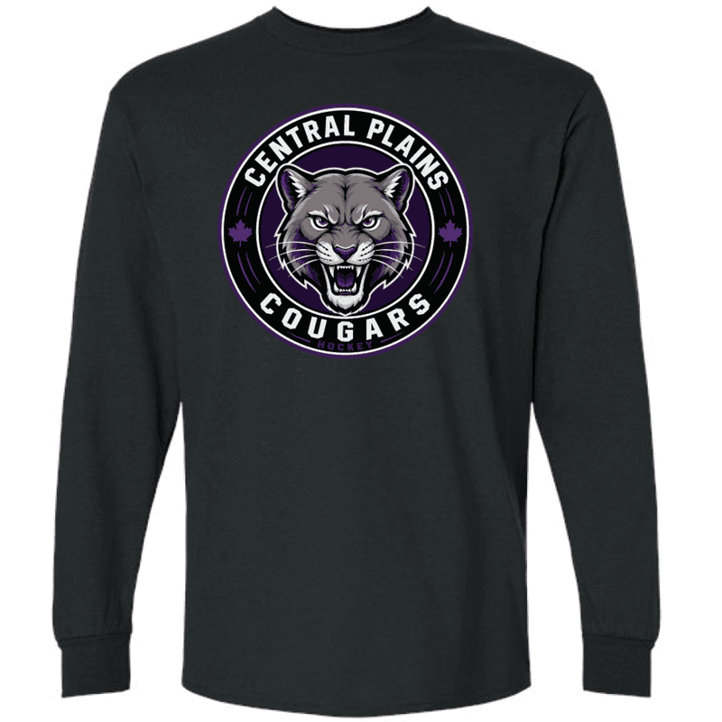 G240 Gildan Ultra Cotton Long Sleeve T-Shirt - Black