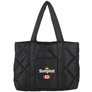 P3790 Midtown Puffer Tote Bag - Black