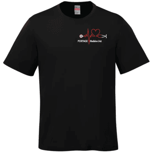 S05610 CSW 24/7 Parkour Ring Spun Combed Cotton Crewneck T-Shirt - Black