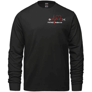 S05615 CSW 24/7 Breeze Ring Spun Combed Cotton Crewneck Long Sleeve Shirt - Black