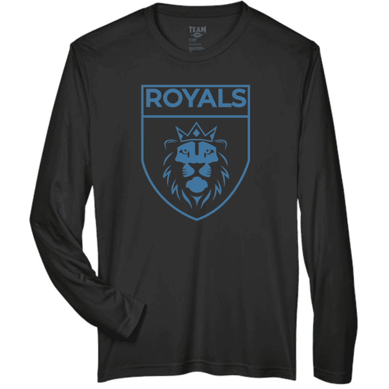 TT11LS Team 365 Performance Long Sleeve Shirt - Black